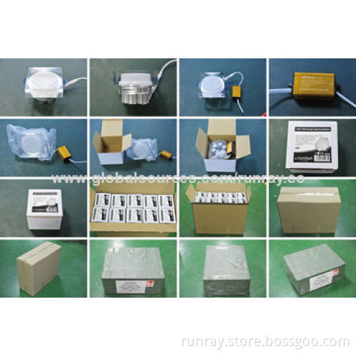 5W Crystal LED Downlight, Bridgelux Chip, 85-265V AC or 12-24V DC, 3 Years Warranty